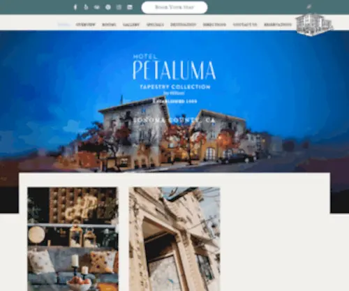 Hotelpetaluma.com(Hotel Petaluma) Screenshot