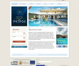 Hotelpetros.gr(Tsilivi, Zante, Zakynthos) Screenshot