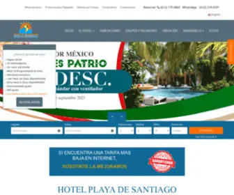 Hotelplayadesantiago.com.mx(Hotel Playa de Santiago) Screenshot