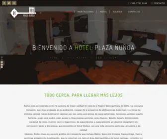 Hotelplazanunoa.com(Hotel en ñuñoa) Screenshot