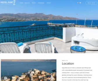 Hotelport7.com(Holidays hotel at Agios Nikolaos) Screenshot