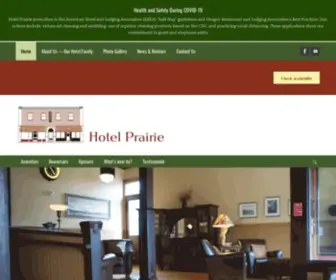 Hotelprairie.com(Hotel Prairie) Screenshot