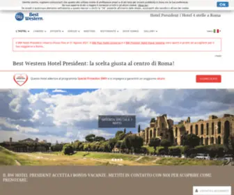 Hotelpresident.com(Vicinissimo alla stazione termini un confortevole hotel nel centro storico di roma) Screenshot