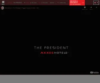 Hotelpresident.cz(The President hotel Prague) Screenshot