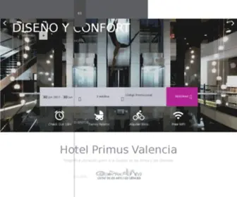 Hotelprimusvalencia.com(Hotel en Valencia) Screenshot