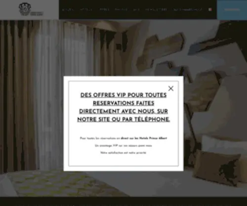 Hotelprincealbert.com(Groupe Hotels Prince Albert) Screenshot