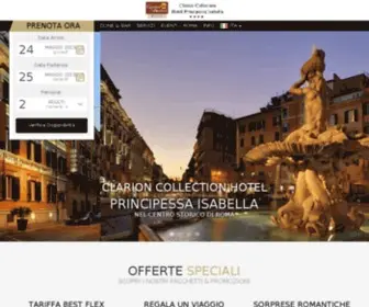 Hotelprincipessaisabella.eu(Hotel 4 stelle di lusso vicino Piazza di Spagna a Roma) Screenshot