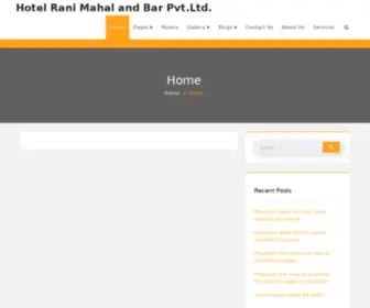 Hotelranimahal.net(Hotel Rani Mahal and Bar Pvt.Ltd) Screenshot