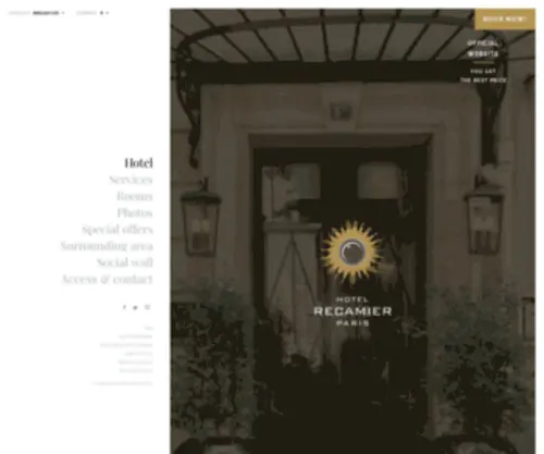 Hotelrecamier.com(OFFICIAL SITE) Screenshot
