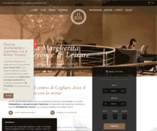 Hotelreginamargherita.com(Hotel regina margherita cagliari centro sardegna) Screenshot