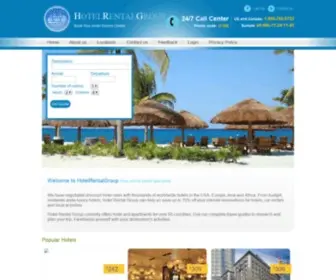 Hotelrentalgroup.com(HOTEL RESERVATIONS FOR LESS) Screenshot