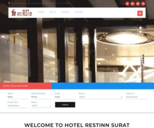 Hotelrestinnsurat.com(Hotel In Restinn Surat Near Station) Screenshot