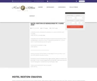 Hotelrexton.ro(Cel mai luxos hotel de 4* din Craiova) Screenshot