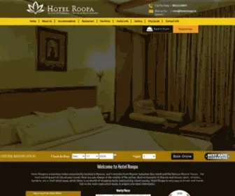 Hotelroopa.com(Hotel Roopa) Screenshot