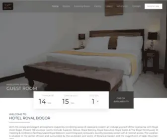 Hotelroyalbogor.com(The Sense Art of Royal Hotel) Screenshot