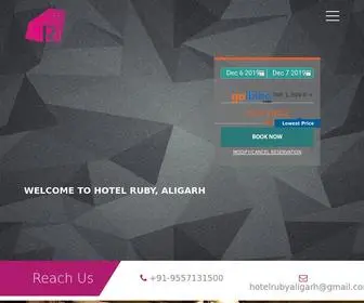 Hotelrubyaligarh.com(Hotel Ruby Aligarh) Screenshot