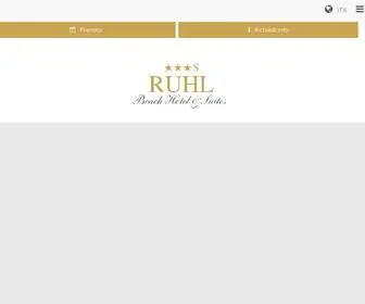 Hotelruhl.it(Hotel 3 stelle Jesolo) Screenshot