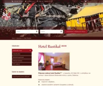 Hotelrustikal.cz(Hotel Rustikal) Screenshot