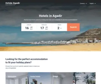 Hotels-Agadir.com(Agadir hotels & apartments) Screenshot