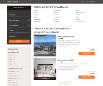 Hotels-AL.com(Albania hotels & apartments) Screenshot
