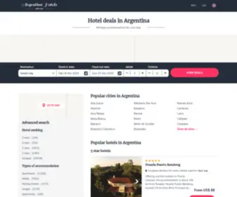 Hotels-Argentina.net(Argentina hotels & apartments) Screenshot