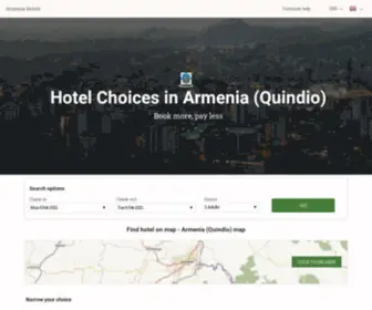 Hotels-Armenia-CO.com(All accommodations in Armenia (Quindio)) Screenshot