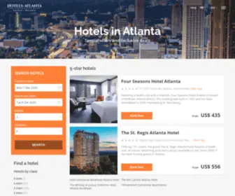 Hotels-Atlanta.net(Atlanta hotels & apartments) Screenshot