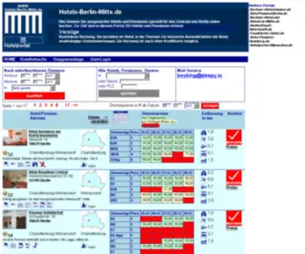 Hotels-Berlin-Mitte.de(Hotels Berlin Mitte Zimmer in ausgesuchten Hotels und Pensionen im Berliner Zentrum kostenlos online buchen) Screenshot