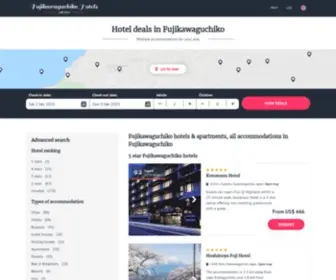 Hotels-Fujikawaguchiko.com(Fujikawaguchiko hotels & apartments) Screenshot