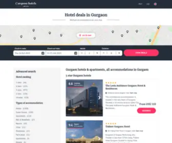 Hotels-Gurgaon.com(Gurgaon hotels & apartments) Screenshot