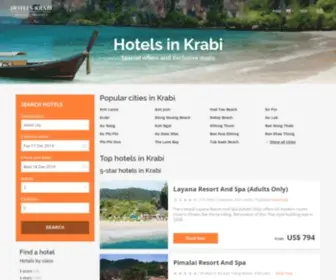 Hotels-Krabi.com(Krabi hotels & apartments) Screenshot