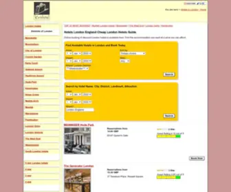 Hotels-London-Hotel.com(London Hotels) Screenshot
