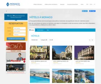 Hotels-Monaco.com(Hôtels à Monaco Monte Carlo et environs) Screenshot