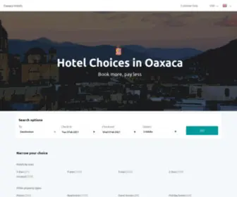 Hotels-Oaxaca.com(Oaxaca hotels & apartments) Screenshot