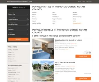 Hotels-Primorsko-Goranska.com(Primorje-Gorski Kotar County hotels & apartments, all accommodations in Primorje-Gorski Kotar County) Screenshot