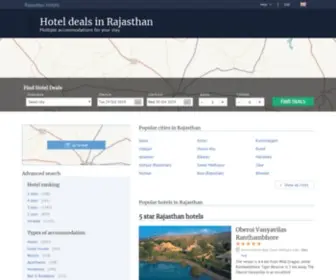 Hotels-Rajasthan.com(Rajasthan hotels & apartments) Screenshot