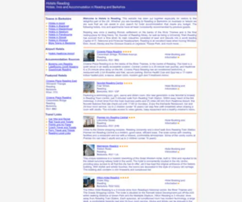 Hotels-Reading.co.uk(Hotels Reading) Screenshot