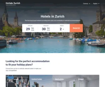 Hotels-Zurich.org(Zurich hotels & apartments) Screenshot