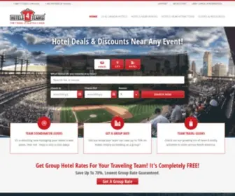 Hotels4Teams.com(Hotel Deals & Discounts Near Any Event) Screenshot