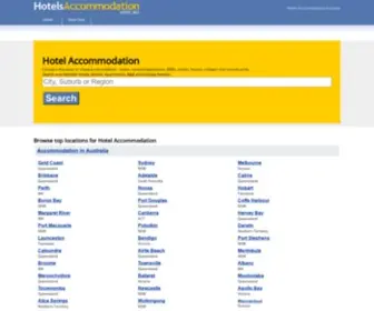 Hotelsaccommodation.com.au(Hotels, Accommodation, Motels, Serviced Apartments) Screenshot