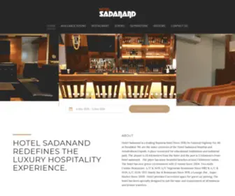 Hotelsadanand.co.in(Leading Business hotel Since 1978) Screenshot