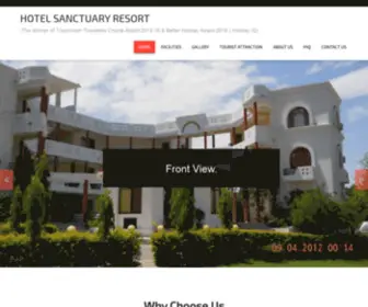 Hotelsanctuaryresort.com((The Winner of TripAdvisor Travellers Choice Award& Better Holiday AwardHoliday IQ)) Screenshot