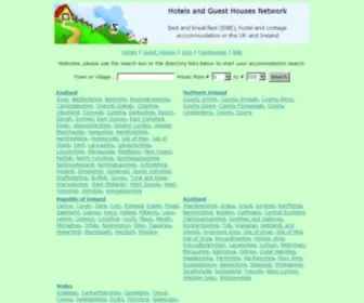 Hotelsandguesthouses.net(Hotels and Guest Houses Network) Screenshot