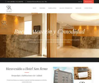 Hotelsanremoperu.com(San Remo Hotel Perú) Screenshot