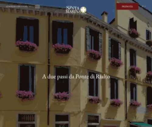 Hotelsantamarina.it(Sito Ufficiale Hotel Santa Marina a Venezia) Screenshot