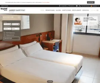 Hotelsantpau.com(Hotel Sant Pau en Barcelona) Screenshot