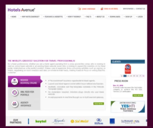 Hotelsavenue.com(Avenues Join the free travel affiliate program with the highest commissions) Screenshot