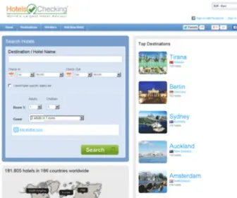 Hotelschecking.com(Check rates for worldwide Hotels) Screenshot