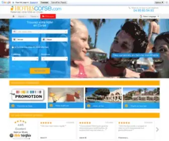 Hotelscorse.com(Hotels Corse) Screenshot