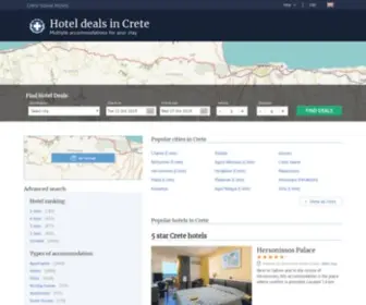 Hotelscrete.net(Crete hotels & apartments) Screenshot